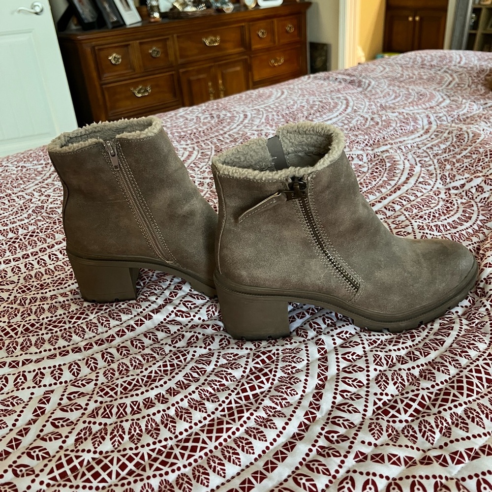 Maurice’s Taupe Ankle Boots